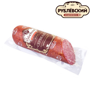 Колбаса варено-копченая Сервелат ГОСТ Рублевский