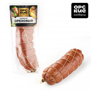Сервелат Ореховый в сетке полукопченый Орские Колбасы