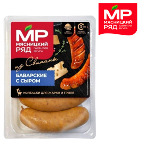 Колбаски для жарки и гриля "Баварские с сыром" Мясницкий Ряд