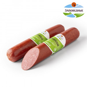Варёно-копчёная колбаса Сервелат Европейский Заповедные продукты