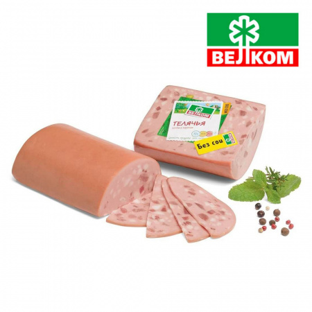Колбаса вареная "Телячья" синюга Велком