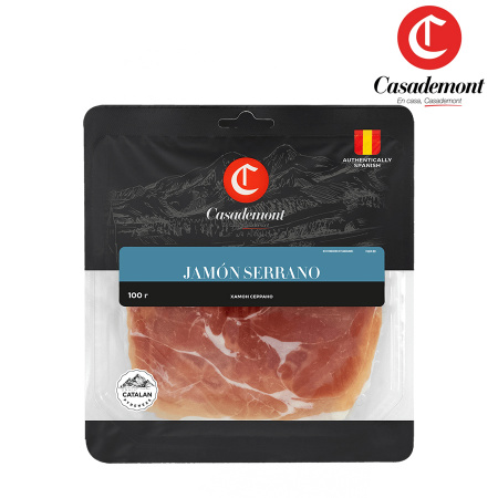 Нарезка Хамон Серрано Jamón Serrano sliced Casademont