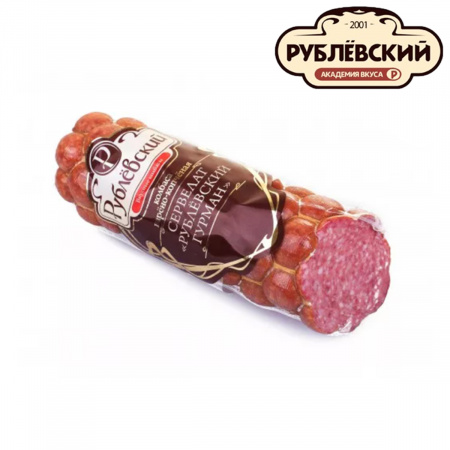 Колбаса варено-копченая Сервелат Гурман Рублевский