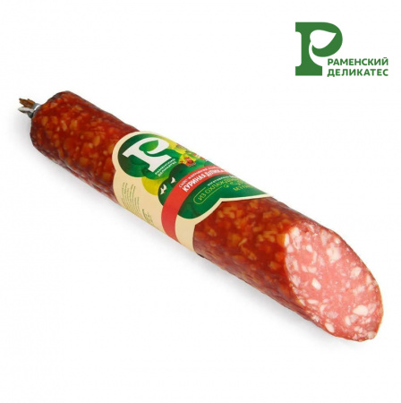 Колбаса сырокопченая Куриная Деликатесная Раменский деликатес
