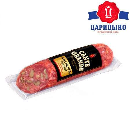 Колбаса сырокопченая "Cальчичон с грецким орехом" Cante Grande
