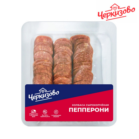 Нарезка колбаса Пепперони сырокопченая Черкизово