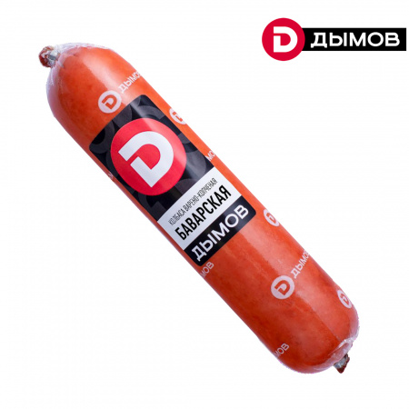 Варено-копченая колбаса "Баварская" ДЫМОВ вес.
