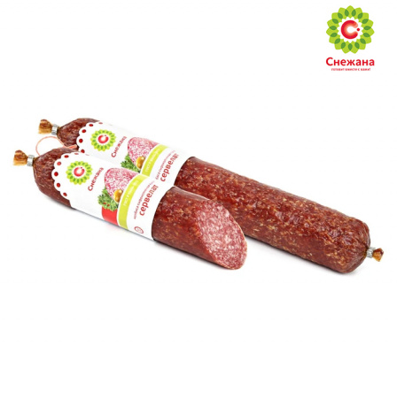 Колбаса сырокопченый Сервелат Снежана