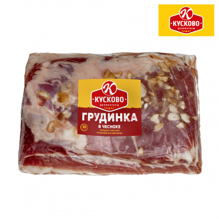 Грудинка в Чесноке соленая Кусково деликатесы